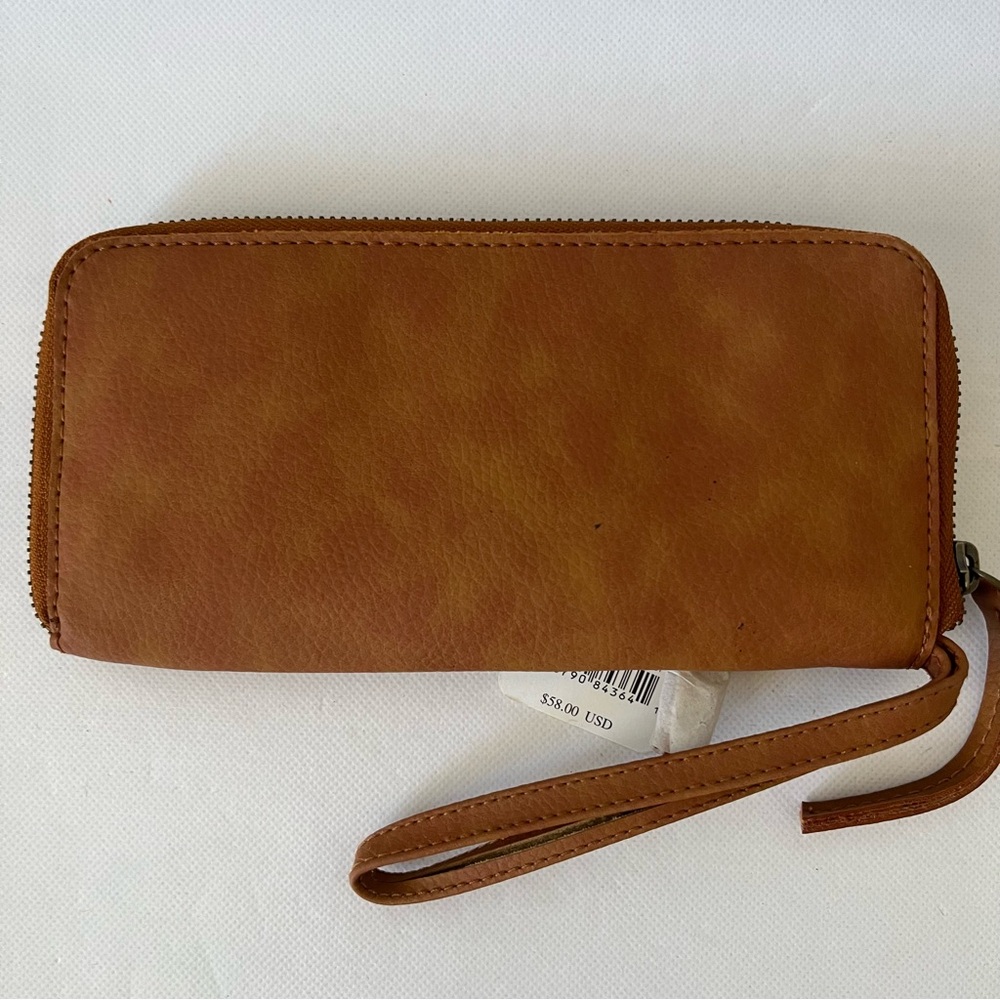 Free People Brown Vegan Wallet NWT - Picture 2 of 8